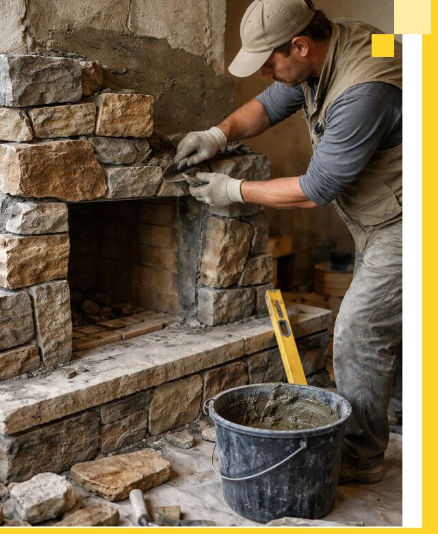 Изготовление и установка каменных каминов под ключ в Белгороде