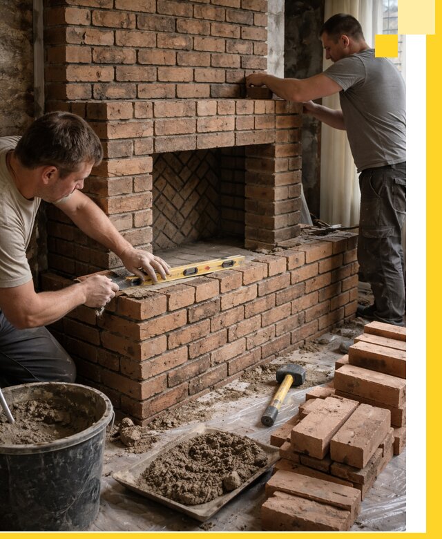 Изготовление и установка кирпичных каминов в Белгороде