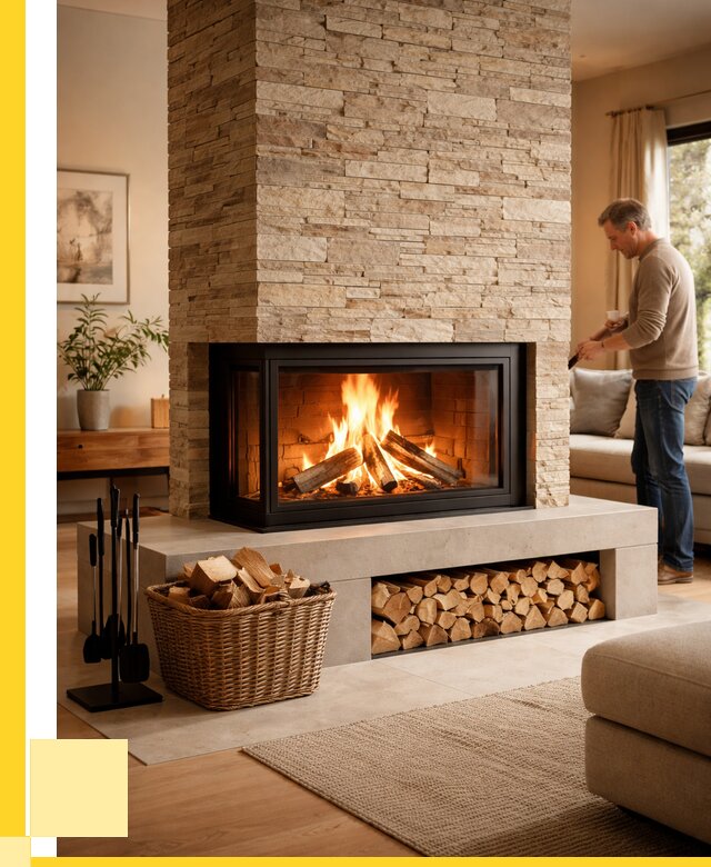 Дровяной камин под ключ в Белгороде от 207740 р. | ЭриданБлг