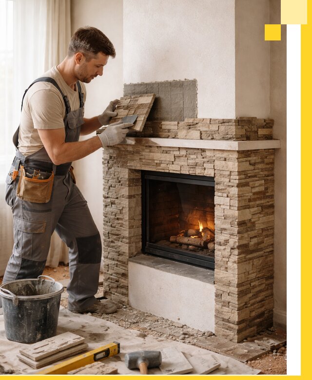 Изготовление и монтаж каминов для дома под ключ в Белгороде