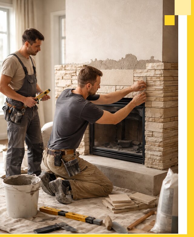 Установка и монтаж каминов для загородного дома в Белгороде