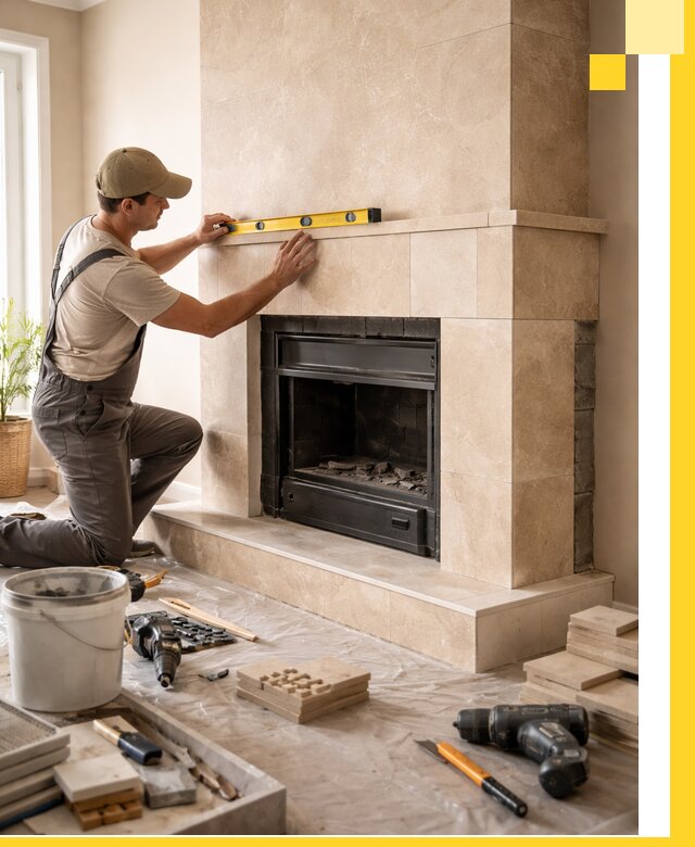 Установка и монтаж каминов в частном доме под ключ в Белгороде