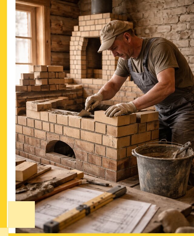 Кладка печей из кирпича в Белгороде цены от 31161 р. - ЭриданБлг