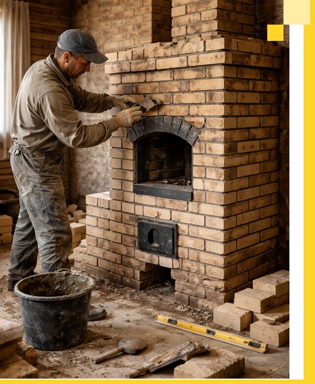 Кирпичные печи под ключ в Белгороде: проектирование и кладка