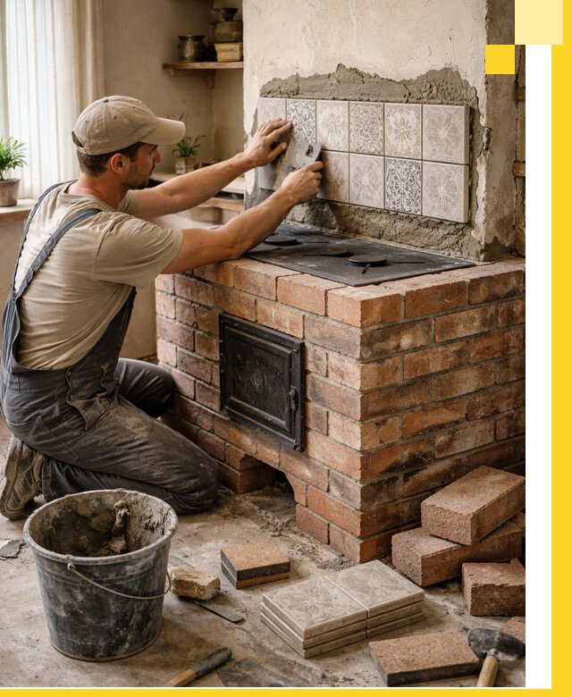 Печи с плитой на заказ монтаж гарантия и сервис в Белгороде