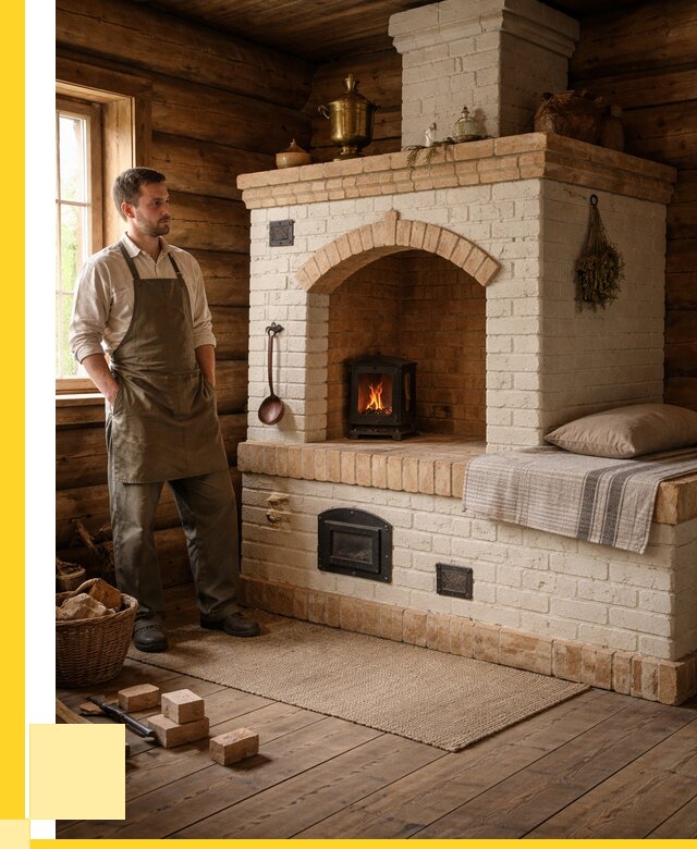 Русские печи с лежанкой под ключ в Белгороде от 155805 р. ЭриданБлг