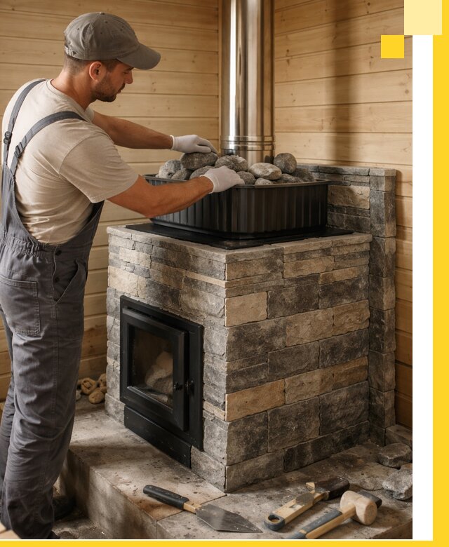 Печи для парной в Белгороде, производство, монтаж и обслуживание