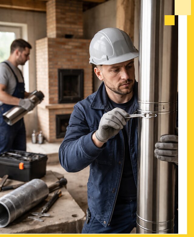 Профессиональный монтаж дымоходов для печей в Белгороде