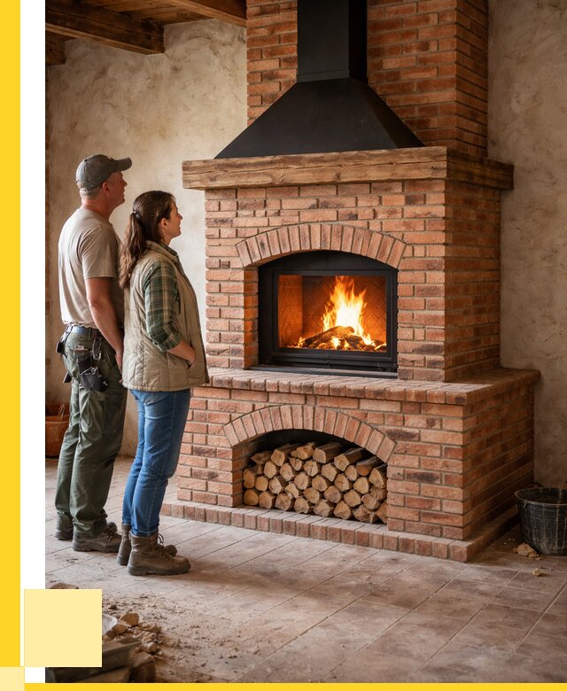 Печи камины из кирпича в Белгороде от 124644 р. | ЭриданБлг