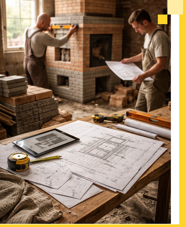 Проекты печей и каминов с индивидуальным дизайном в Белгороде