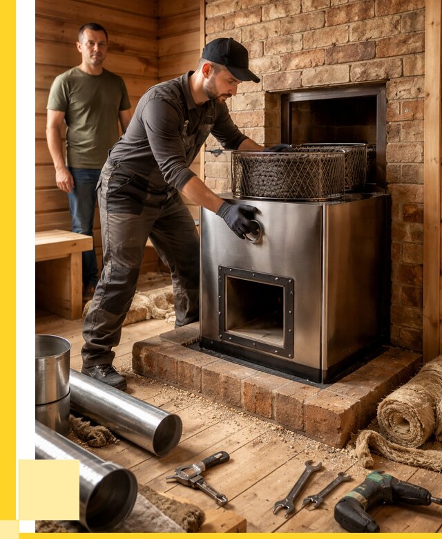 Монтаж банных печей под ключ в Белгороде от 18697 р., ЭриданБлг