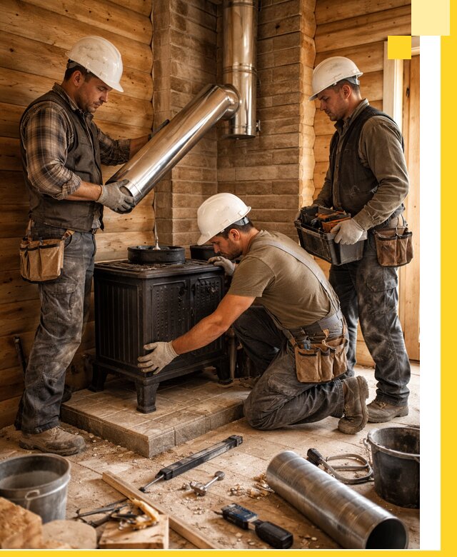 Профессиональный монтаж банных печей и дымоходов в Белгороде