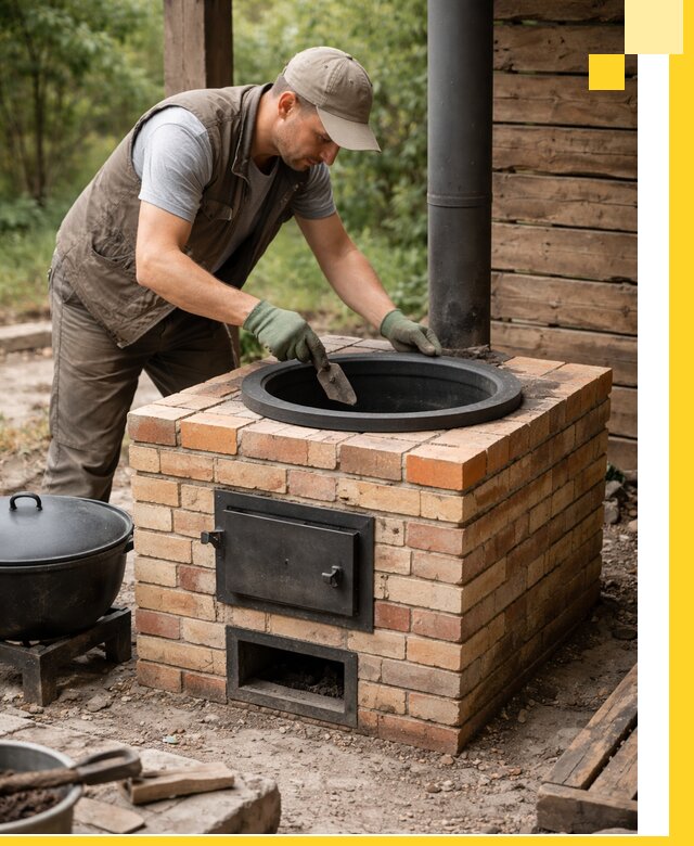 Изготовление и установка печей для казана в Белгороде под ключ