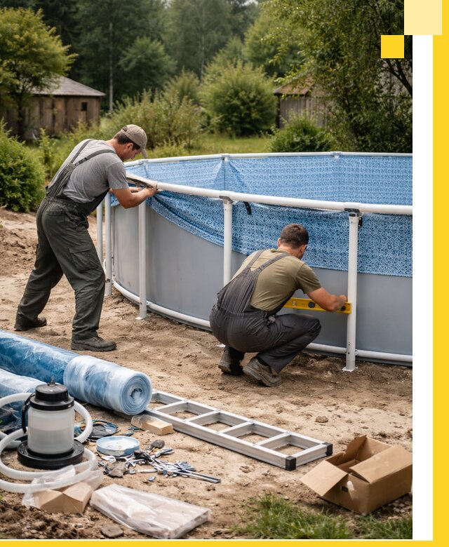 Установка и монтаж каркасных бассейнов в Белгороде под ключ