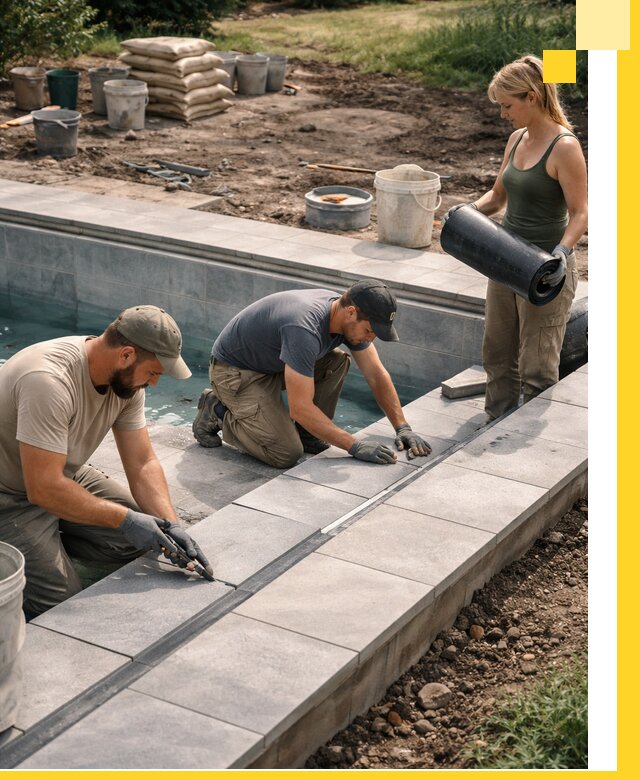 Строительство и монтаж уличных бассейнов под ключ в Белгороде