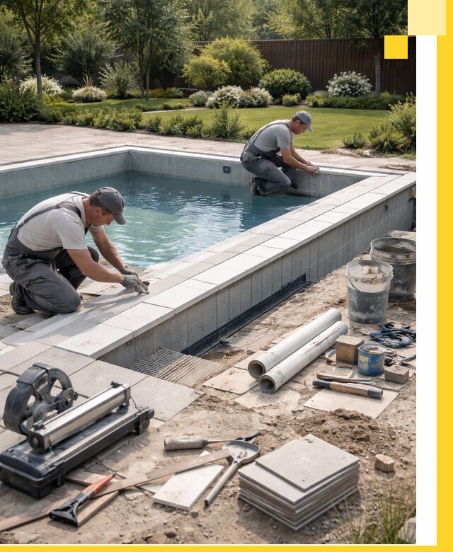 Строительство открытых бассейнов под ключ в Белгороде профессионально