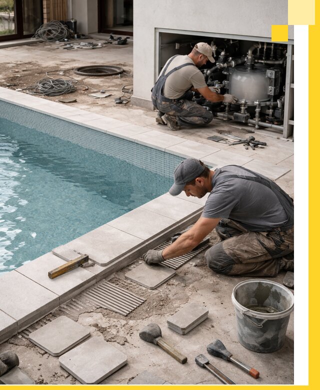 Строительство и монтаж бассейнов в коттедже в Белгороде