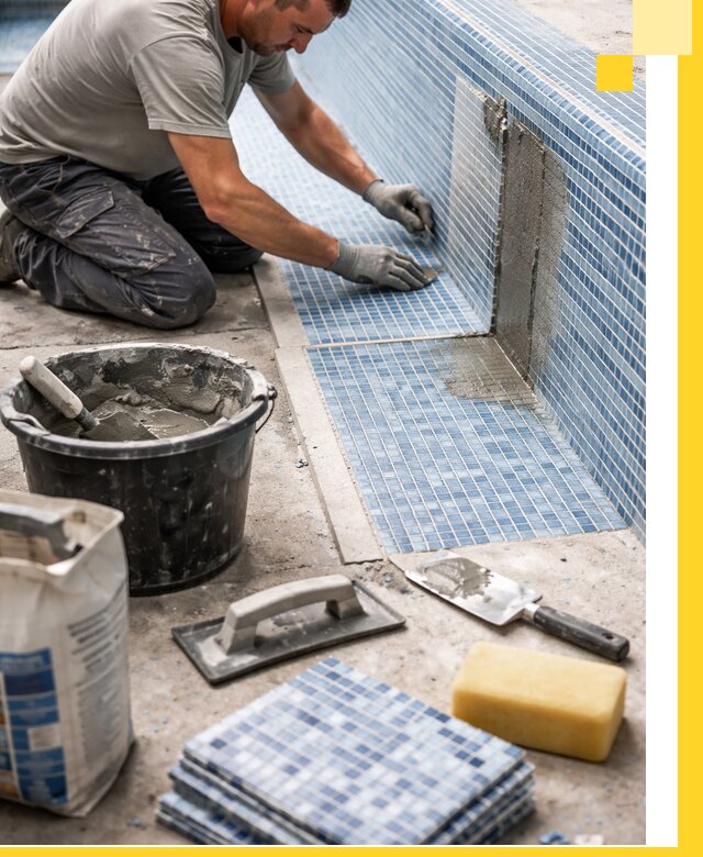 Укладка и ремонт мозаики для бассейнов под ключ в Белгороде