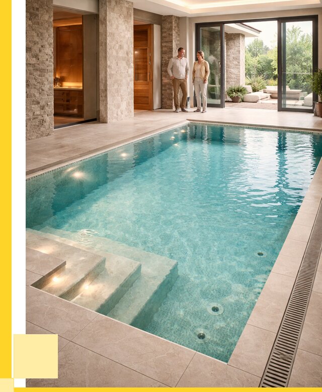 Бассейн во дворе в Белгороде: проект, отделка от 1246440 р. | ЭриданБлг