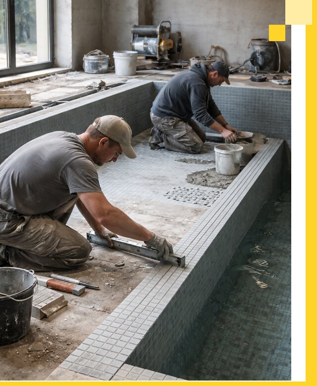 Строительство бассейна в частном доме в Белгороде под ключ