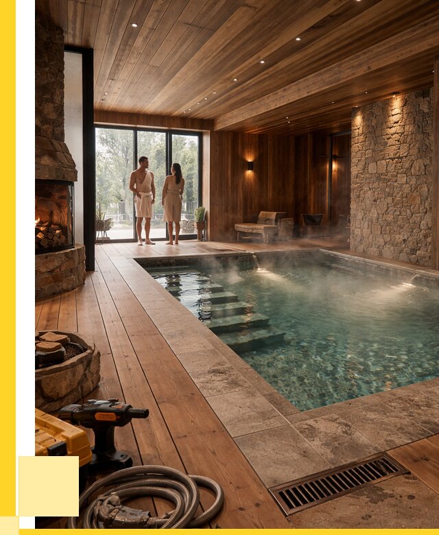 Проекты бань с бассейном под ключ в Белгороде от 77903 р., ЭриданБлг