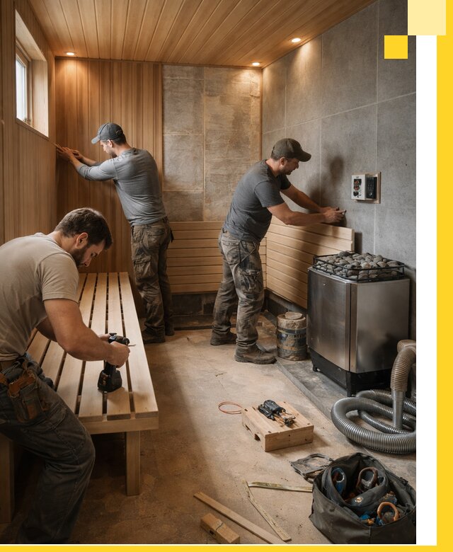 Сауны под ключ в Белгороде, проектирование, строительство, отделка