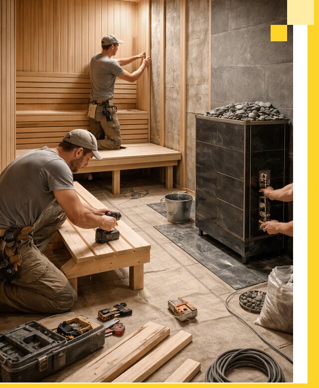 Дизайн и строительство интерьерных саун под ключ в Белгороде