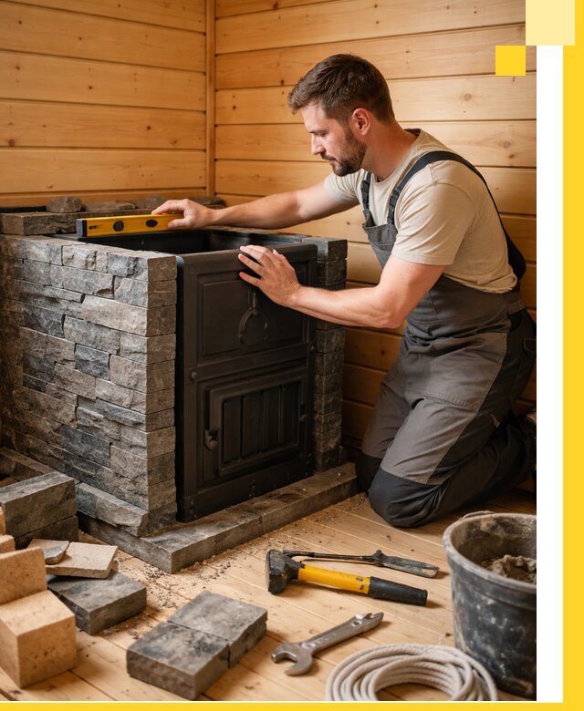 Производство и установка печей для саун под ключ в Белгороде