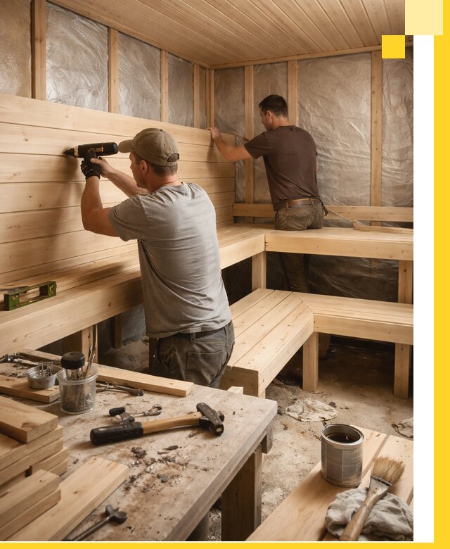 Профессиональная отделка бань и саун под ключ в Белгороде