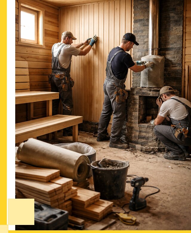 Ремонт бань под ключ в Белгороде от 46742 р. | ЭриданБлг