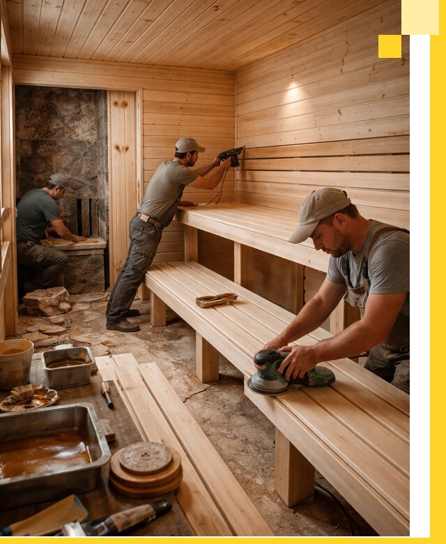 Профессиональная отделка бань в Белгороде под ключ, с гарантией