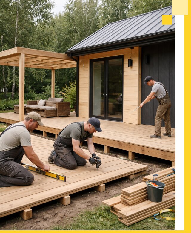 Строительство бань с террасой и бассейном под ключ в Белгороде