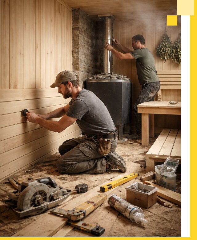 Полное строительство и оснащение парных под ключ в Белгороде