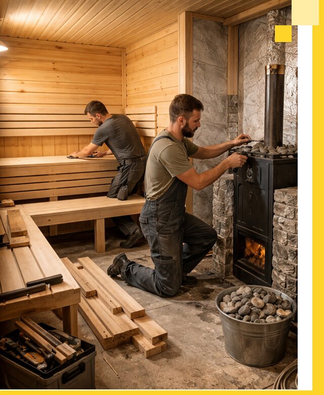 Дизайн и строительство интерьеров бань под ключ в Белгороде