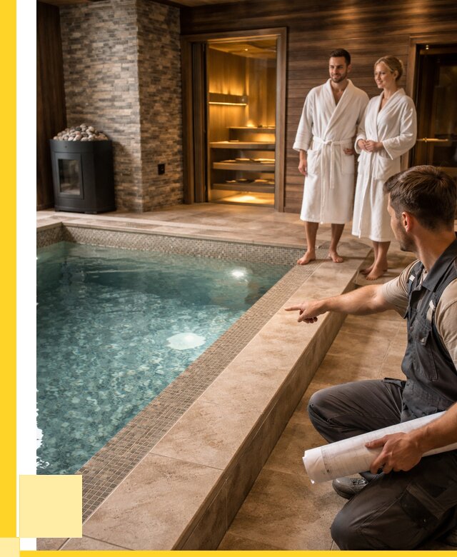 Проект бани с бассейном под ключ в Белгороде от 67516 р. | ЭриданБлг