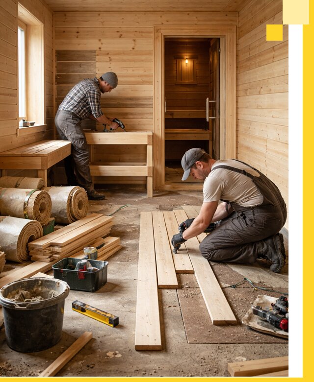 Индивидуальный проект бани с комнатой отдыха под ключ в Белгороде