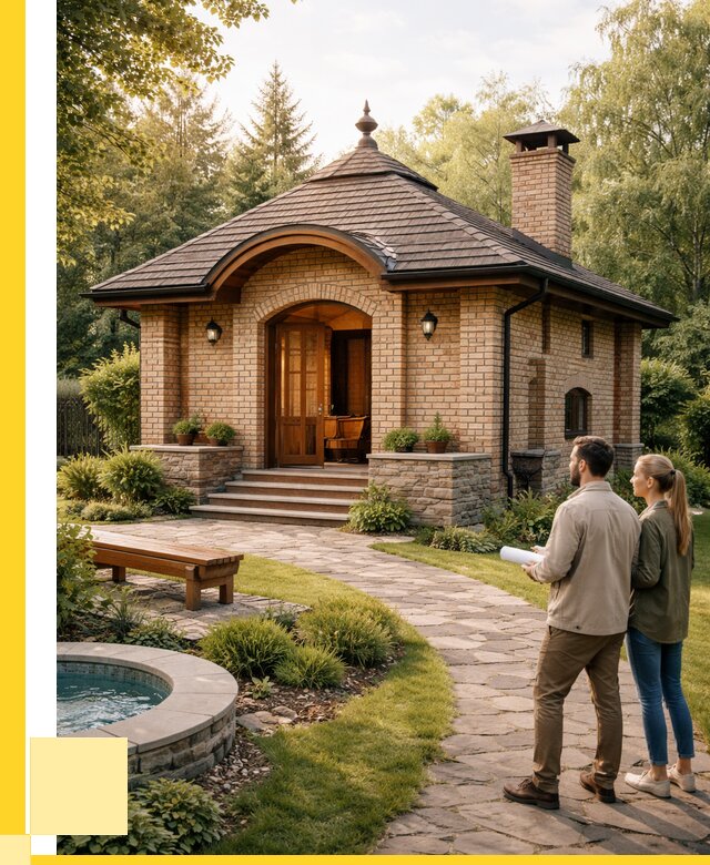 Проект кирпичной бани в Белгороде от 31161 р. | ЭриданБлг