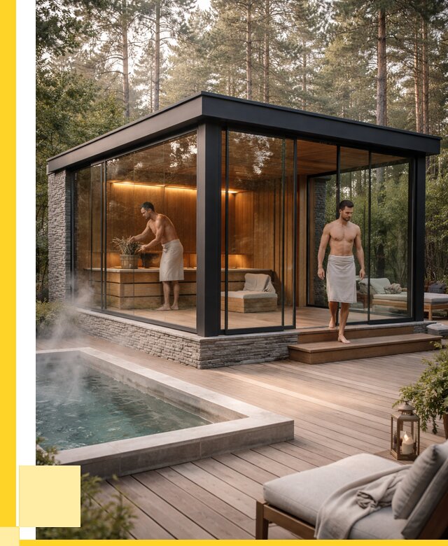 Стеклянные бани и двери в Белгороде от 467415 р. | ЭриданБлг