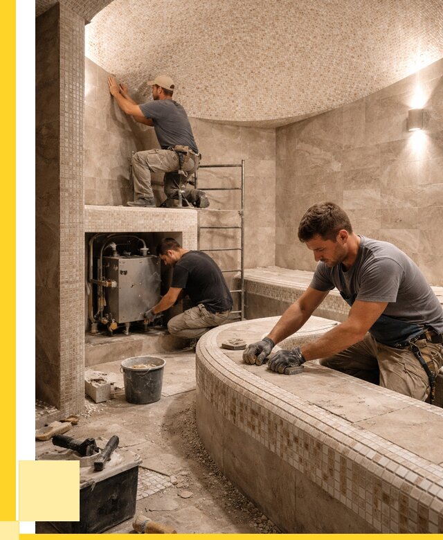 Монтаж хамамов под ключ в Белгороде от 259675 р. ЭриданБлг