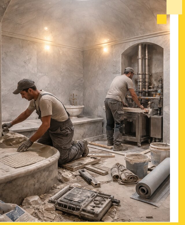 Строительство турецких бань хаммам под ключ в Белгороде