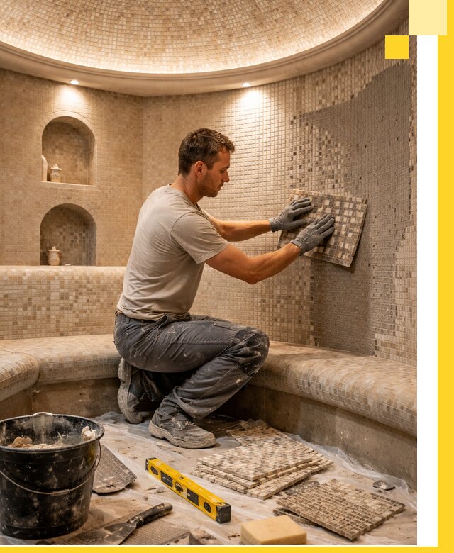 Устройство и монтаж домашнего хамама под ключ в Белгороде