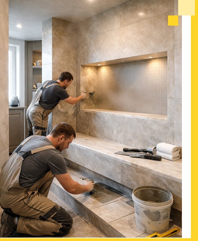 Профессиональное строительство хамама в квартире в Белгороде