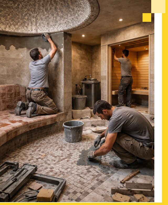 Проект и строительство хамама бани и сауны под ключ в Белгороде