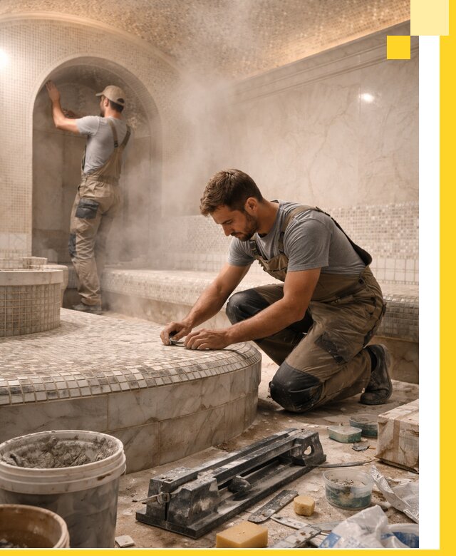 Профессиональный дизайн хамама и SPA под ключ в Белгороде