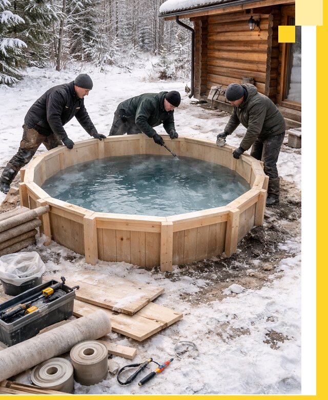 Изготовление и установка ледяных купелей под ключ в Белгороде