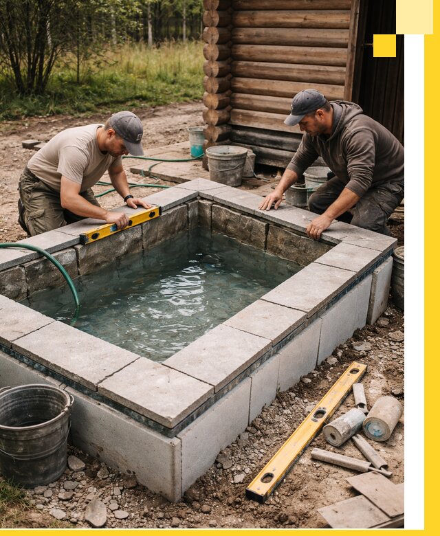 Изготовление и установка холодных купелей под ключ в Белгороде